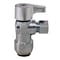 Apollo 1/2 in. Chrome-Plated Brass Push-to-Connect x 3/8 in. O.D. Compression Quarter-Turn Angle Stop Valve FSBVA1238C - alternate 1